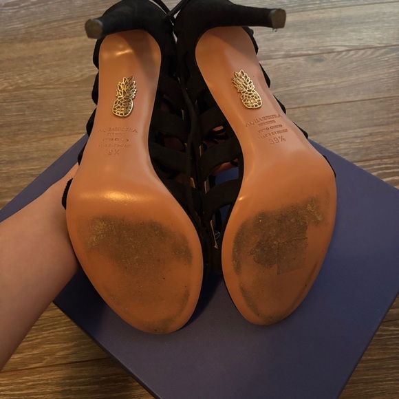 Aquazzura Amazon 105 suede heels - Picture 4 of 6